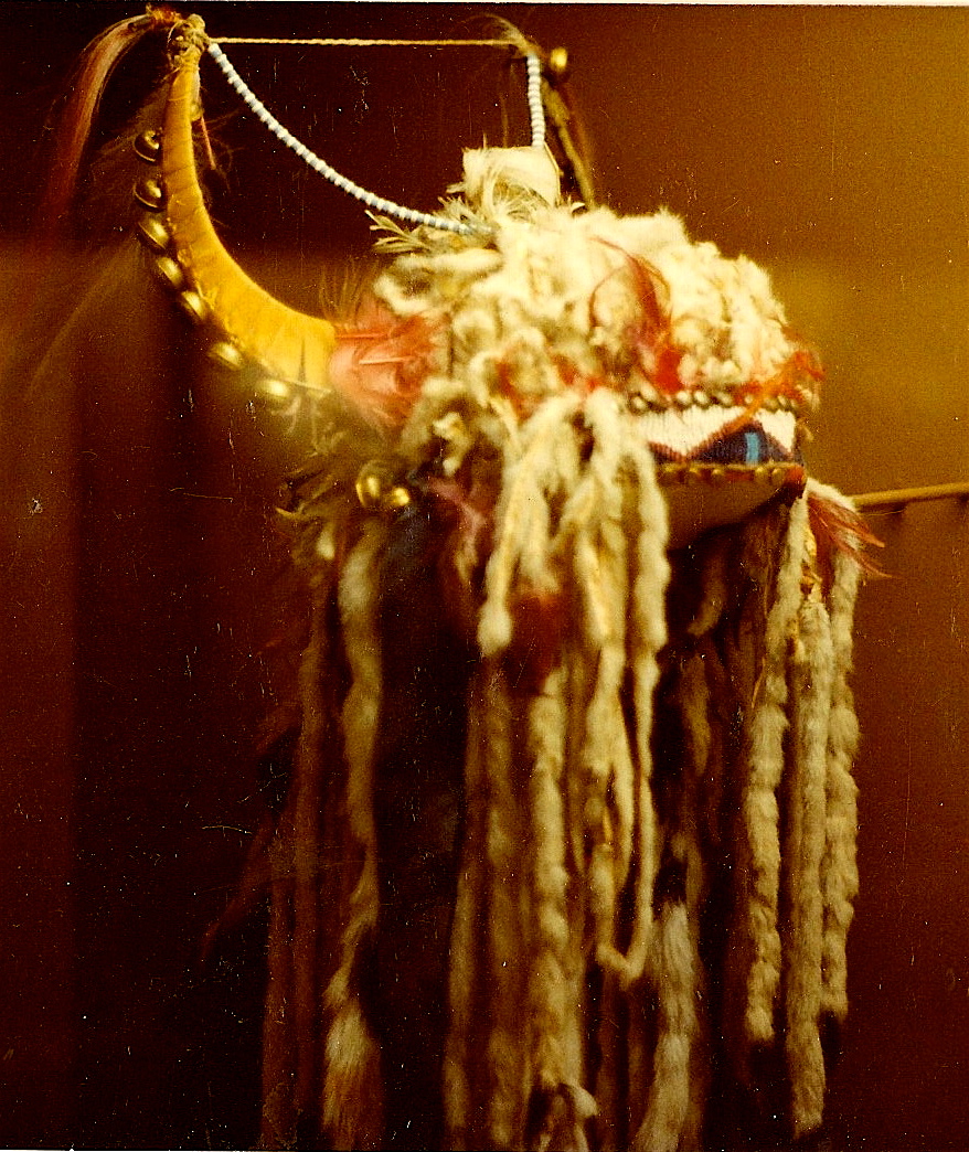 Piegan split horn bonnet