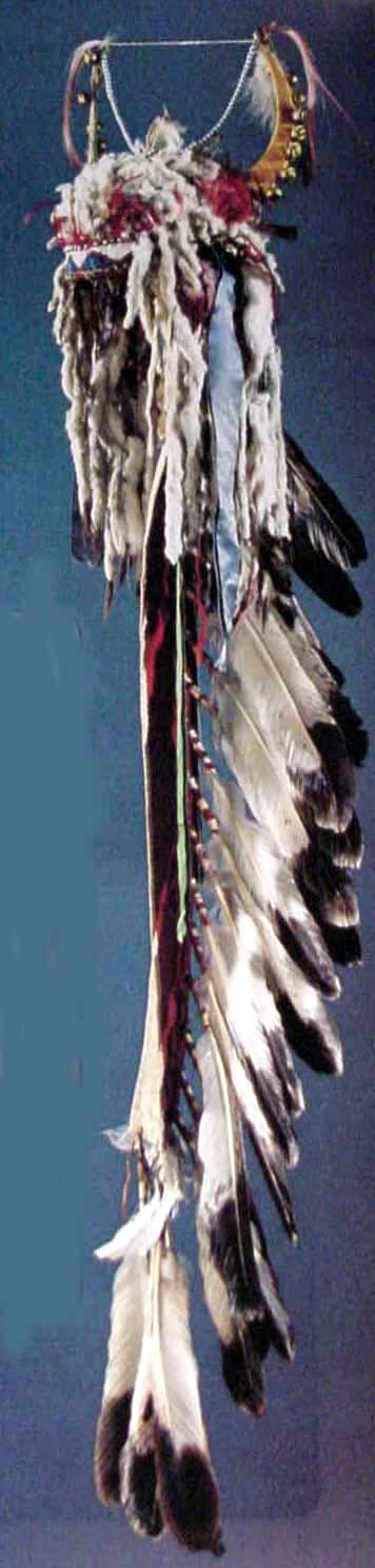 Piegan split horn bonnet